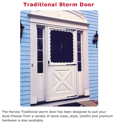 traditional storm door